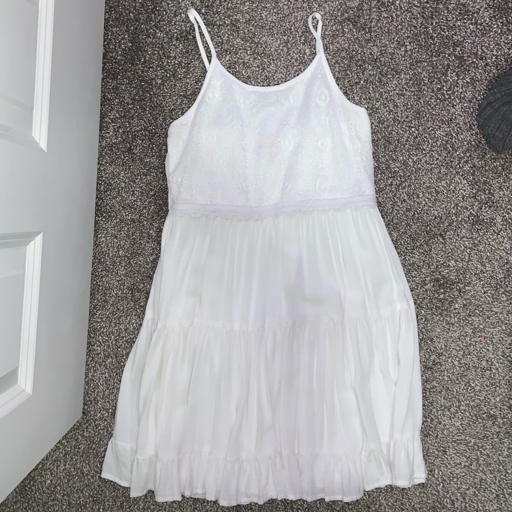 White mini dress